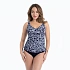 Horná časť plaviek Tankini 8474-1 Malaika modro-biela – Anita Classix