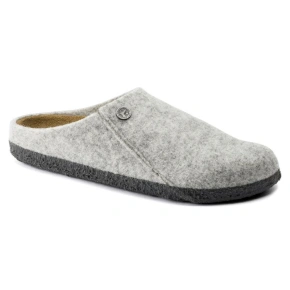 Birkenstock Zermatt Cozy Home Light Gray vlnené plstené papuče regular wide (1015080)