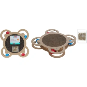 INTERAKTÍVNA HRAČKA PRE MAČKY 4 LOPTIČKY 35,5X35,5X4CM