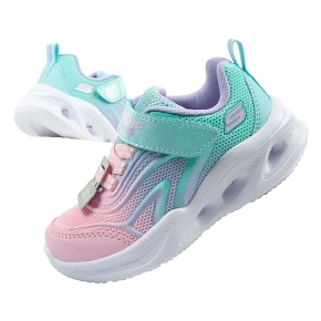Skechers Color Breeze LED Detská športová obuv pre dievčatá Tyrkysová Skechers Color Breeze LED Detská športová obuv pre dievčatá Tyrkysová