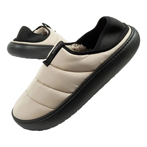 Pánske zateplené papuče Crocs Classic Puff Moc beige Pánske zateplené papuče Crocs Classic Puff Moc beige