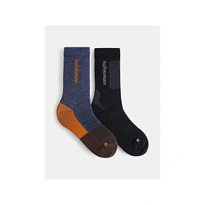 Peak Performance Turistické ponožky 2 Pack Black Peak Performance Turistické ponožky 2 Pack Black