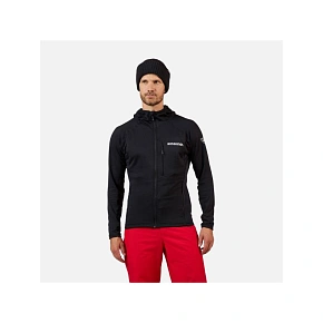 Pánska mikina ROSSIGNOL BLACKSIDE MIX FZH FLEECE, čierna Pánska mikina ROSSIGNOL BLACKSIDE MIX FZH FLEECE, čierna