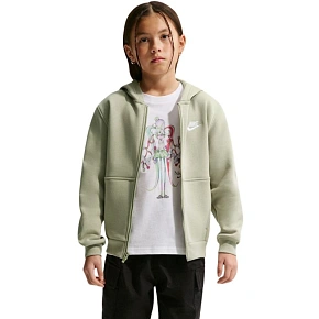 Detská mikina Nike Sportswear Club Fleece, svetlozelená, FD3004 304, veľkosť XL Detská mikina Nike Sportswear Club Fleece, svetlozelená, FD3004 304, veľkosť XL
