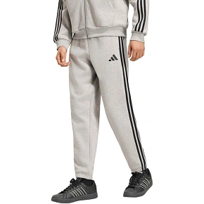 Pánske nohavice adidas Essentials 3-Stripes Fleece Tapered Cuffed, sivé, KY4127 Pánske nohavice adidas Essentials 3-Stripes Fleece Tapered Cuffed, sivé, KY4127