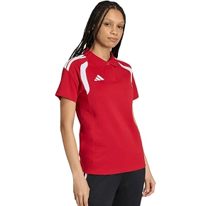 Koszulka damska adidas Tiro 26 League Polo czerwona KF9099 Koszulka damska adidas Tiro 26 League Polo czerwona KF9099