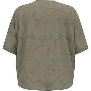 Koszulka damska Odlo ACTIVE 365 NATURAL BLEND PRINT T-shirt crew neck s/s beżowa Koszulka damska Odlo ACTIVE 365 NATURAL BLEND PRINT T-shirt crew neck s/s beżowa