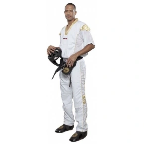 TOP TEN STAR COLLECTION kickboxerské oblečenie biele a zlaté