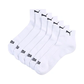 Ponožky Puma Cushioned Quarter, balenie po 3 kusoch, biele, 938581 02