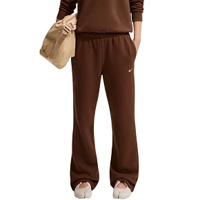 Dámske nohavice Nike Studio Fleece Medium Weigh, hnedé, IM8078 259, dámske Dámske nohavice Nike Studio Fleece Medium Weigh, hnedé, IM8078 259, dámske