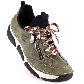 Pohodlné poltopánky Rieker W RKR610 green