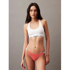Dámske tangá 000QD5157E TBK coral - Calvin Klein