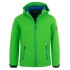 Detská softshellová bunda TrollKids Trollfjord Jacket bright green/med blue vetruodolná zelená (161-304)