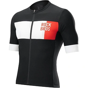 Pánske cyklistické tričko Rockbros, čierne, veľkosť L