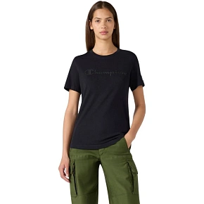 Koszulka damska Champion Short Sleeve czarna 119125 KK001 Koszulka damska Champion Short Sleeve czarna 119125 KK001
