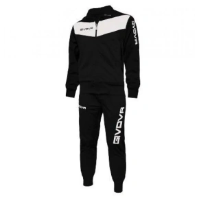 Pánske tepláky Tuta Visa TR018 1003 black and white - Givova
