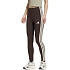 Dámske legíny adidas Essentials 3-Stripes, hnedé, KS6286