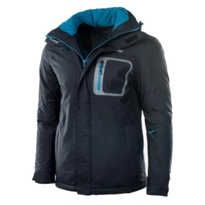 Zimná bunda Unisex Bicco black-turquoise - Hi-tec