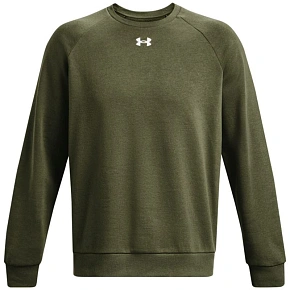 Pánska mikina Under Armour Rival Fleece Crew, khaki, 1379755, 390