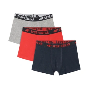 Chlapčenské boxerky 4F M061 3ks viacfarebné 4FJWAW25UBXSM061 90S Chlapčenské boxerky 4F M061 3ks viacfarebné 4FJWAW25UBXSM061 90S
