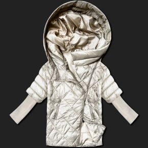 Dámska bunda Minority (M2-6701-12) ecru - Goodlooking