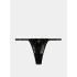 Dámske tangá 163826 4R206 00020 Black - Emporio Armani