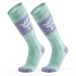 Lyžiarske ponožky Qunature 037202, veľkosť 43–48 (L/XL) – fialovo-zelené