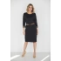 Dámske denné šaty M341 čierne - La Aurora