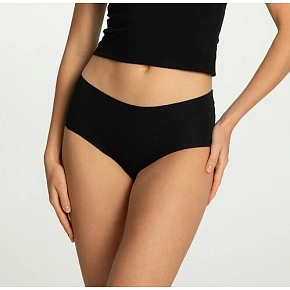 Dámske bavlnené nohavičky Mood Maxi Black - Julimex