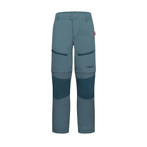 Trollkids Detské nohavice Nordfjord na zips teal (852-326) pre chlapcov/dievčatá