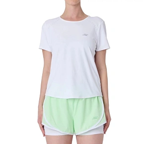 Skechers Stride Performance Tee TP162-WHT, biela, veľkosť L Skechers Stride Performance Tee TP162-WHT, biela, veľkosť L