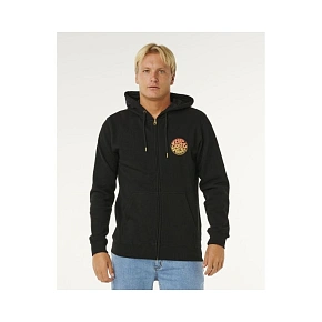 Pánska mikina RIP CURL Wettie Passage Icon Zip Thru, čierna Pánska mikina RIP CURL Wettie Passage Icon Zip Thru, čierna