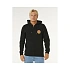 Pánska mikina RIP CURL Wettie Passage Icon Zip Thru, čierna