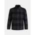 Pánska vlnená teplá košeľa / bunda Style G77965060-149 Black with Dark Grey - Peak
