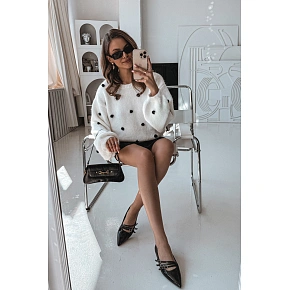 Lakované balerínky KL2913 Palenna Black - Sweet Shoes