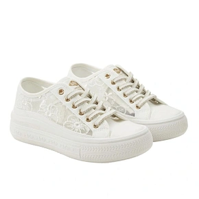 Lee Cooper dámske športové topánky white platform lace-up women's