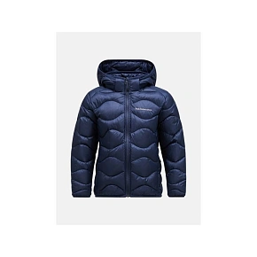 Detská péřová bunda Peak Performance Jr Helium Down Hood Jacket, farba tmavomodrá