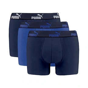 Boxerky Puma, pánske boxerky, balenie po 3 kusoch, modré, tmavomodré