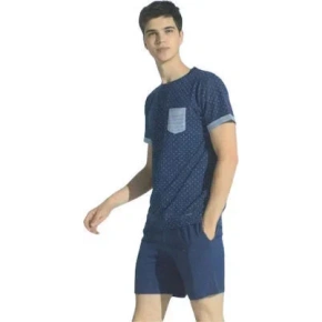 Pánske pyžamo FC2039PB modrá - Noidinotte