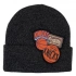 Pánska / juniorská čiapka New York NBA Logo HCFK4341 Tmavo šedá s čiernym vzorom oranžová - Mitchell & Ness