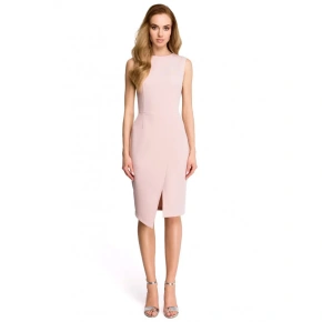 Dámske šaty S105 Powder pink - Stylove