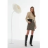 Elegantná kožená bunda JAC0400 beige - Monnari