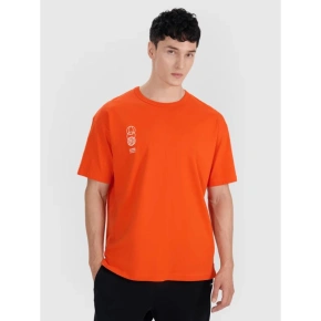 Pánske tričko oversize s potlačou 4F 4FRSS25TTSHM2652-70S pánske