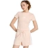 Dámske tričko adidas Essentials 3-Stripes Slim Baby v pastelovo ružovej farbe KD2343