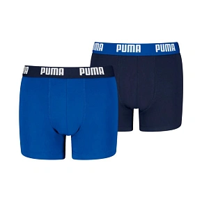 Detské boxerky Puma Everyday Basic, balenie po 2 kusoch, modré, tmavomodré 938971 06