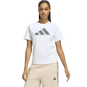 Dámske tričko adidas Animal Graphic, biele, KT9719 Dámske tričko adidas Animal Graphic, biele, KT9719