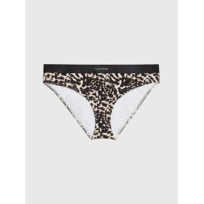 Dámske plavkové nohavičky KW0KW02490 0GM Leopard - Calvin Klein