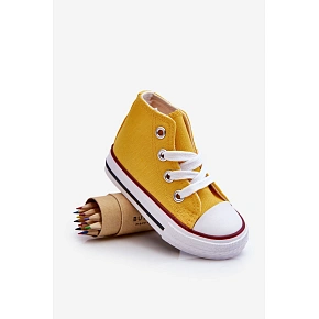 Detské vysoké tenisky Filemon, žlté – Sweet Shoes