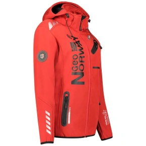 Geographical Norway Reine Red/Black LADY 007 Red (WU8187F/GNO-RED-BLACK)/WU8088 dámska softshellová bunda s kapucňou
