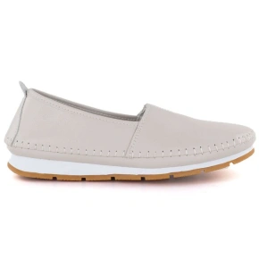 Dámske kožené slip-on topánky béžovej farby S.Barski LR61-7051